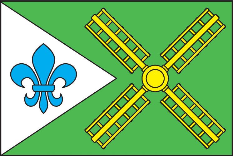 Vlajka obce Luboměř pod Strážnou