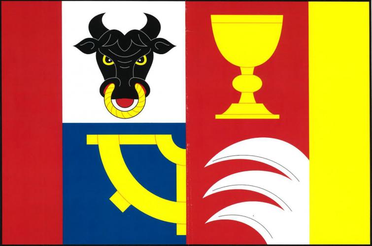 Vlajka obce Dvakačovice