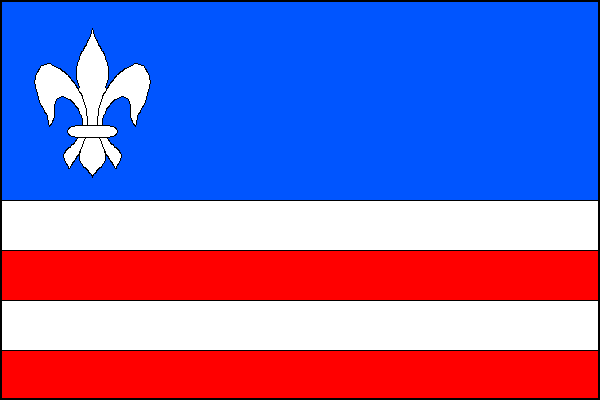 Vlajka obce Chvalčov