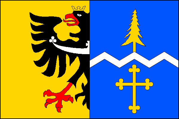 Vlajka obce Horní Lomná