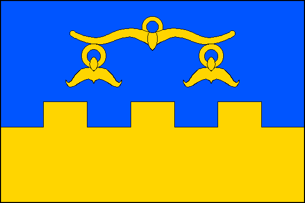Vlajka obce Hrádek