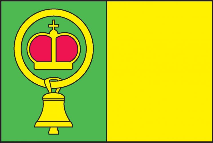 Vlajka obce Přistoupim