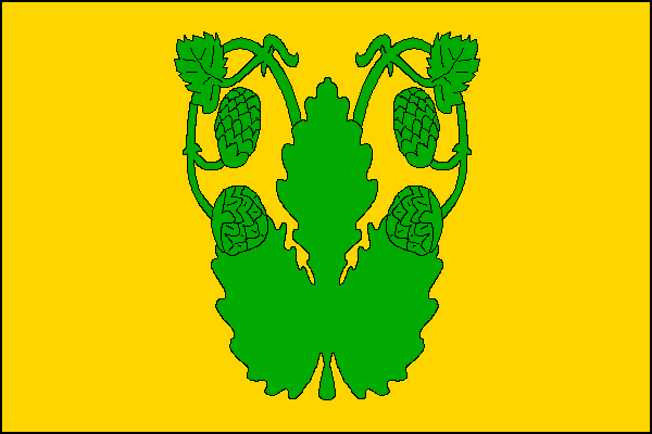 Vlajka obce Velká Chmelištná