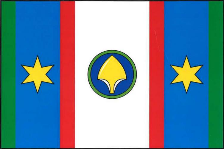 Vlajka obce Neustupov