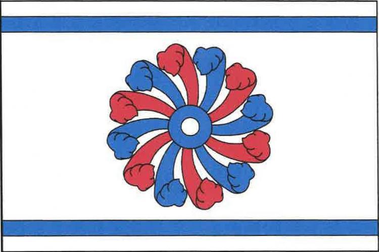 Vlajka obce Ostředek