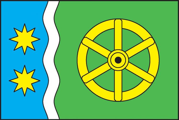 Vlajka obce Tichonice