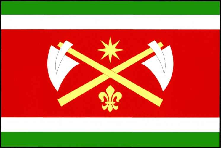 Vlajka obce Chaloupky