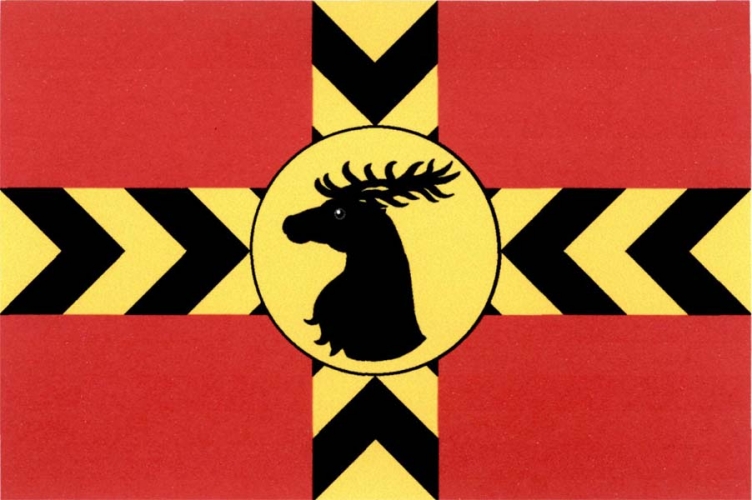 Vlajka obce Červené Pečky