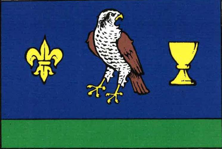 Vlajka obce Jestřabí Lhota