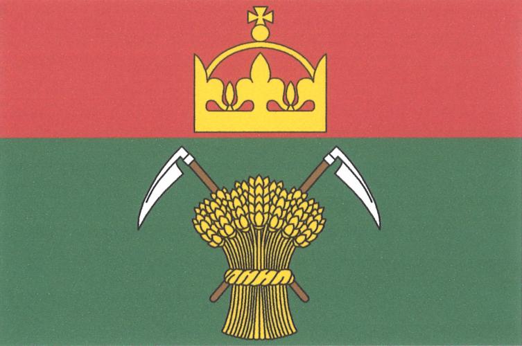 Vlajka obce Chlustina