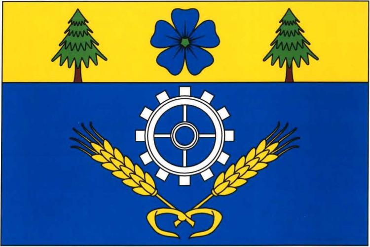 Vlajka obce Hanušovice