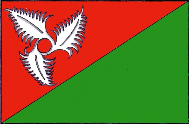 Vlajka obce Zvíkov