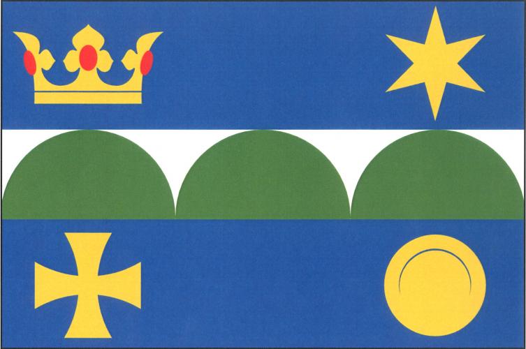 Vlajka obce Horky nad Jizerou