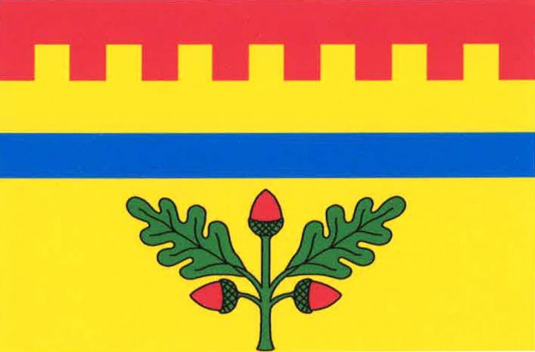 Vlajka obce Hradištko