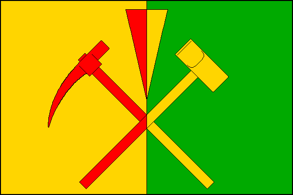 Vlajka obce Kamenné Zboží