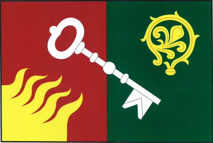 Vlajka obce Klíčany