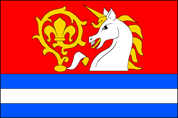 Vlajka obce Dobříč