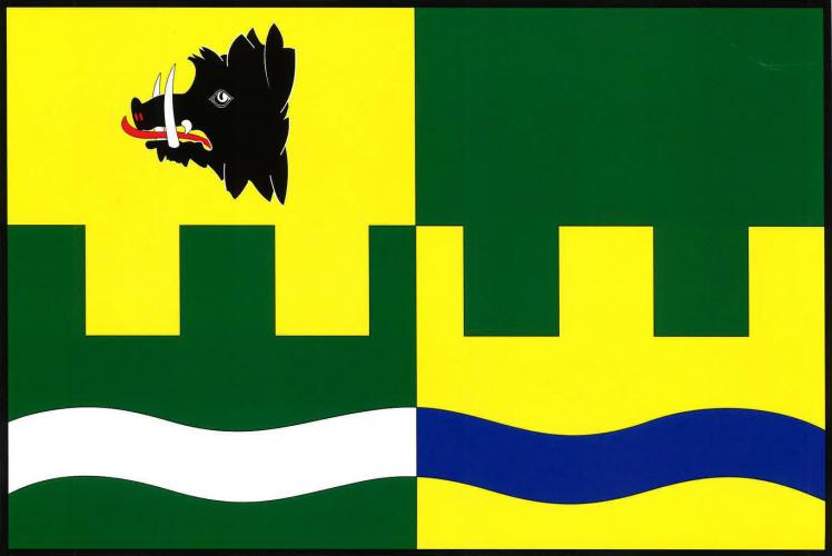 Vlajka obce Drahlín