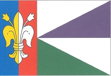 Vlajka obce Křešín