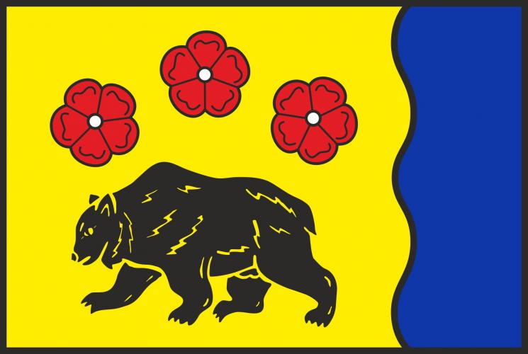 Vlajka obce Písečná