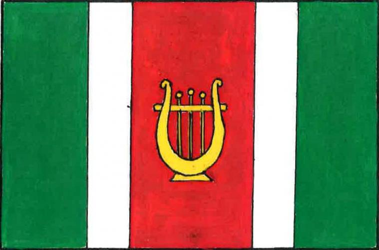 Vlajka obce Vysoká u Příbramě