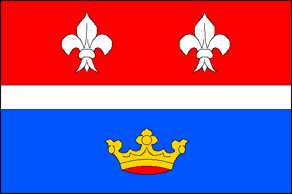 Vlajka obce Červené Poříčí