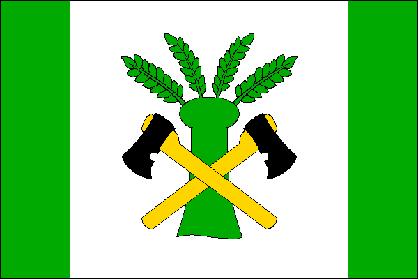 Vlajka obce Vrbka