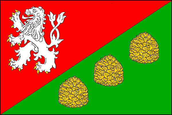 Vlajka obce Borek