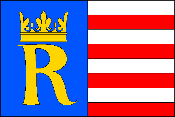 Vlajka obce Rudolfov