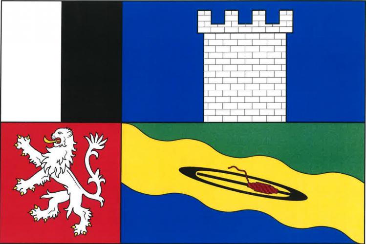 Vlajka obce Františkov nad Ploučnicí