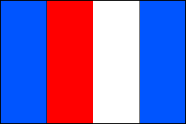 Vlajka obce Nová Bystřice