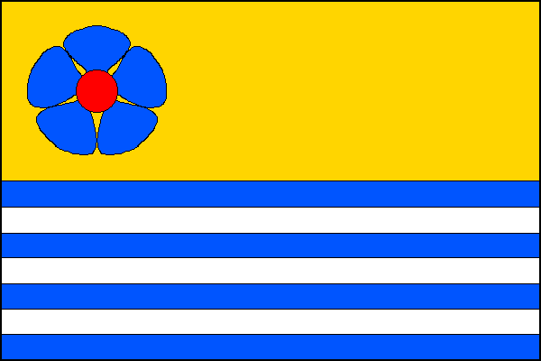 Vlajka obce Novosedly nad Nežárkou