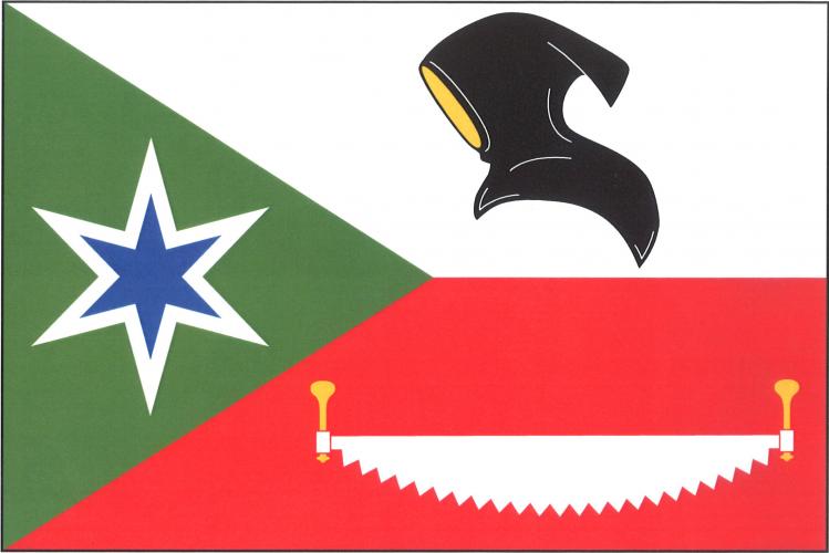 Vlajka obce Stříbřec