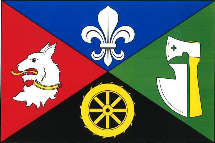 Vlajka obce Zábeštní Lhota