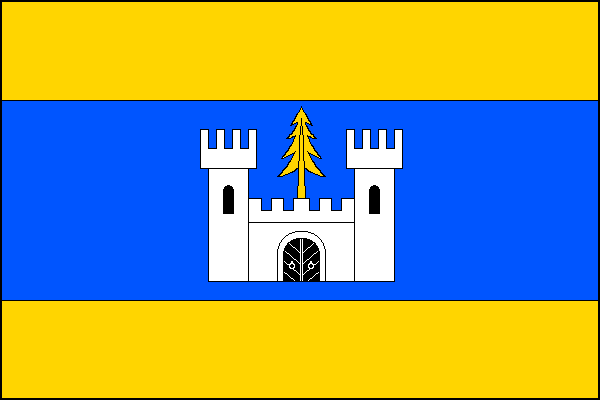 Vlajka obce Hrádek