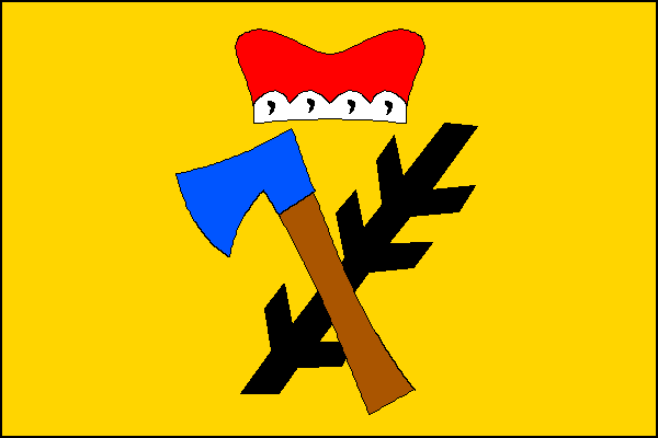 Vlajka obce Rosička