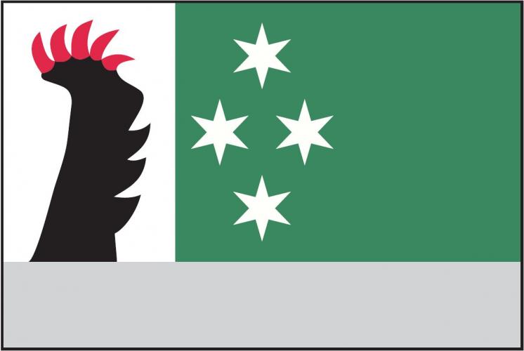 Vlajka obce Zálezly