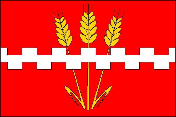 Vlajka obce Měrovice nad Hanou