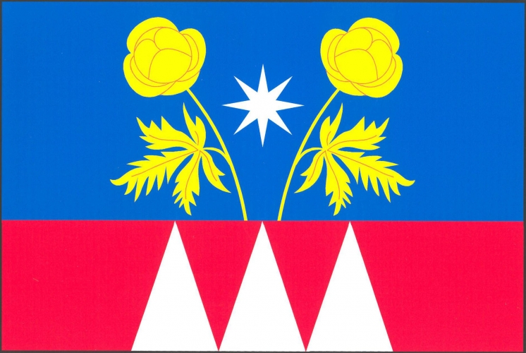 Vlajka obce Dolní Těšice