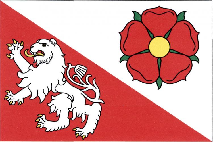 Vlajka obce Veselí nad Lužnicí