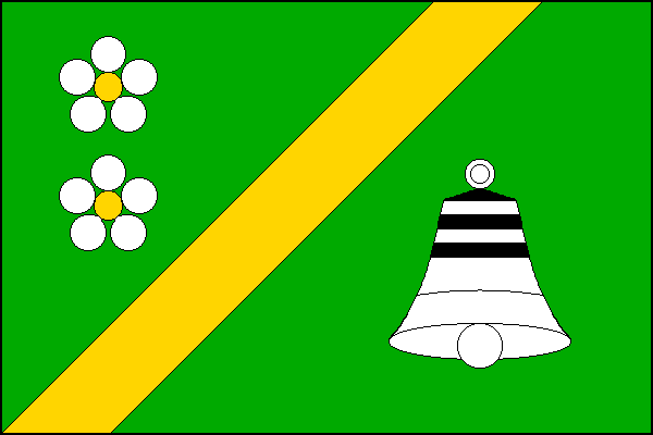 Vlajka obce Rostěnice-Zvonovice