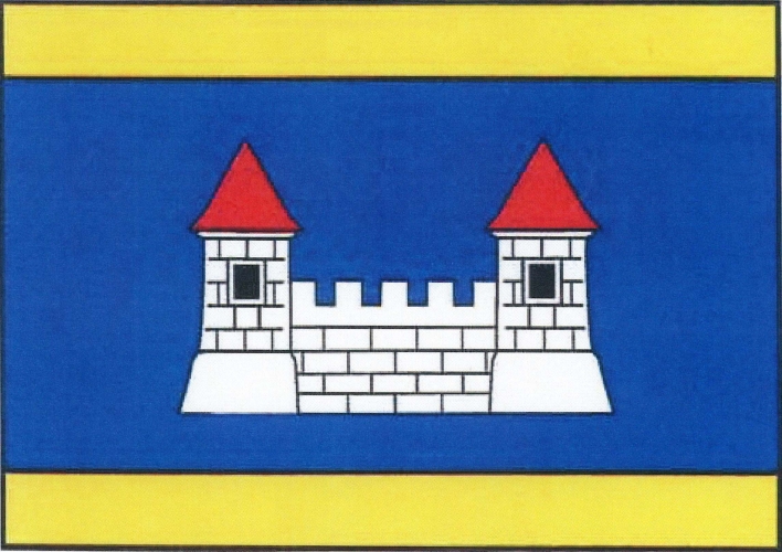 Vlajka obce Hrádek