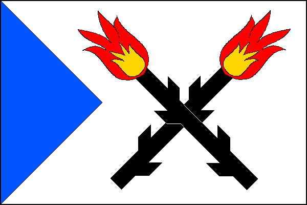 Vlajka obce Bohuslavice nad Vláří