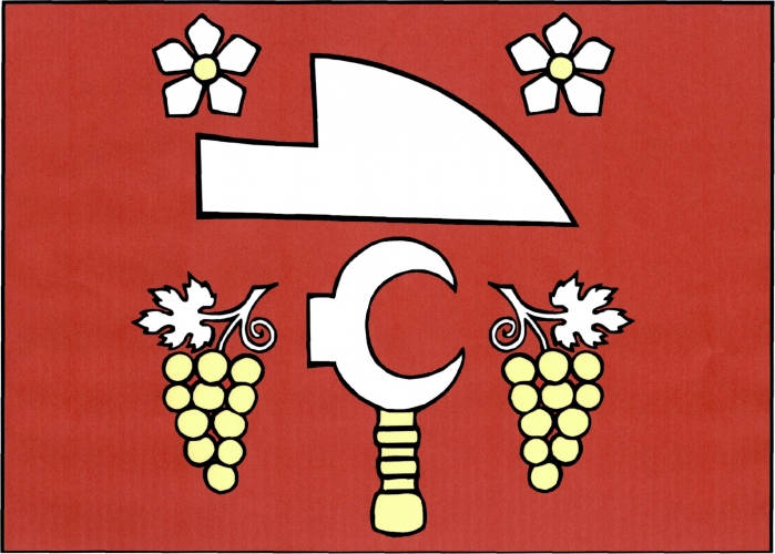 Vlajka obce Ladná