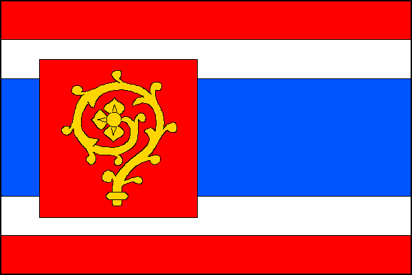 Vlajka obce Vstiš