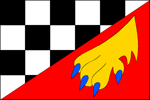 Vlajka obce Bezvěrov