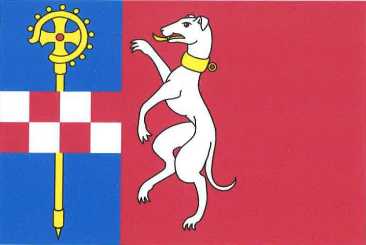 Vlajka obce Zruč-Senec