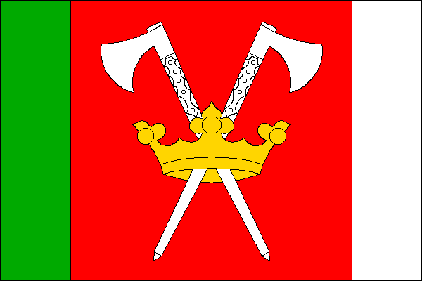 Vlajka obce Hošťka