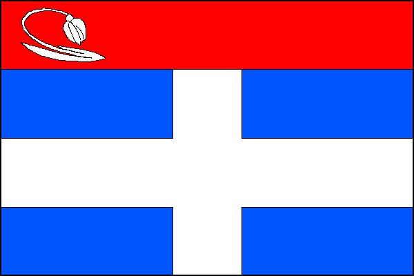 Vlajka obce Zahrádky