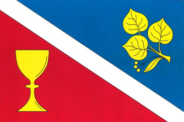 Vlajka obce Drhovice